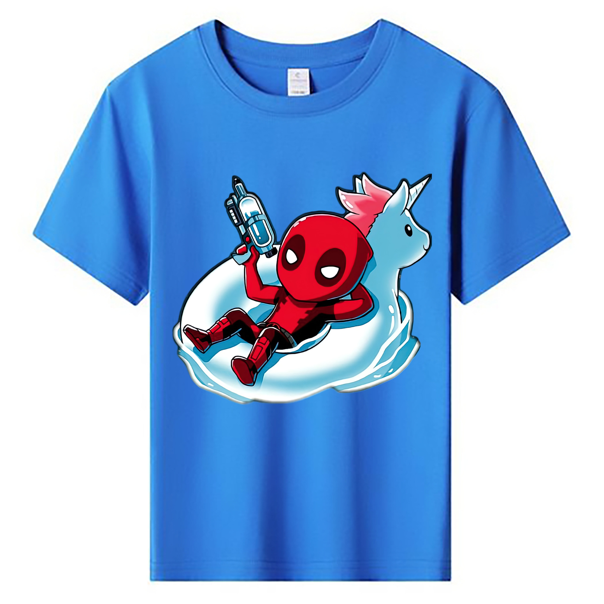 （画像用） Deadpool デッドプール 綿100％キッズTシャツ（フロントプリント）